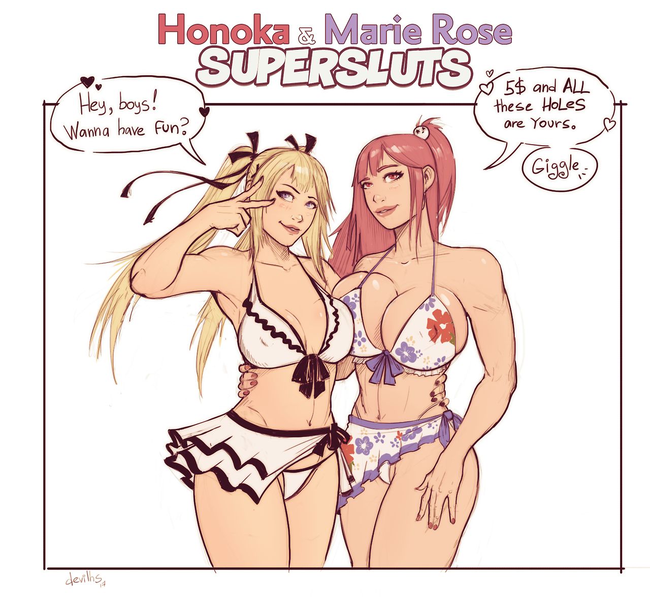 Honoka and Marie Rose Supersluts page 1 full