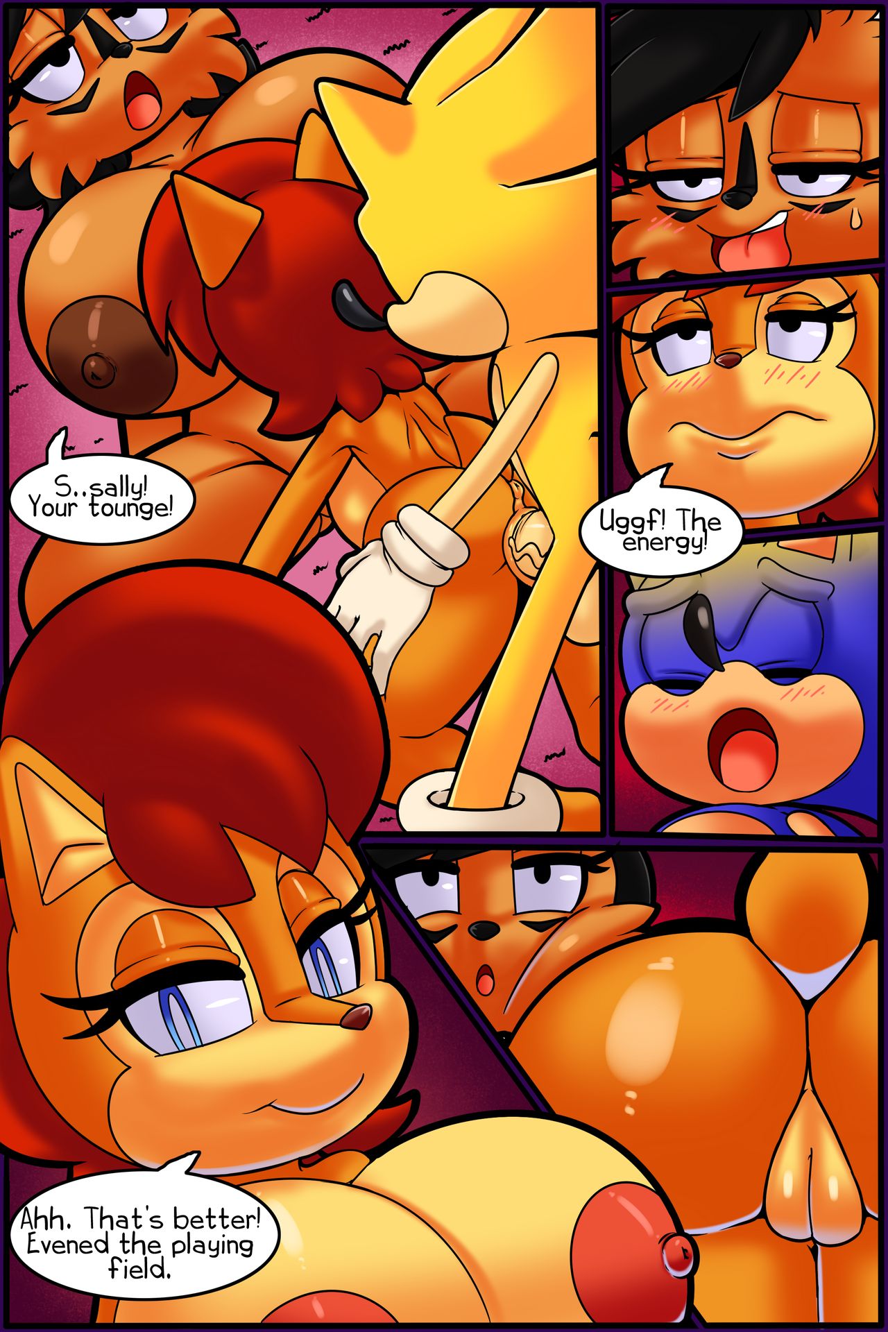Sonic Girls Breast Expansion page 8 full