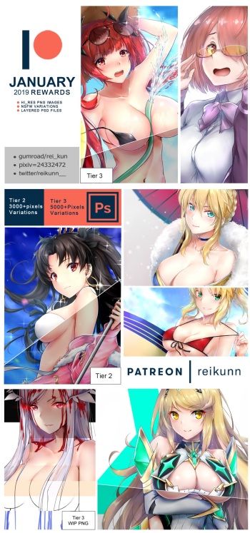 Patreon rewards January 2019 cover