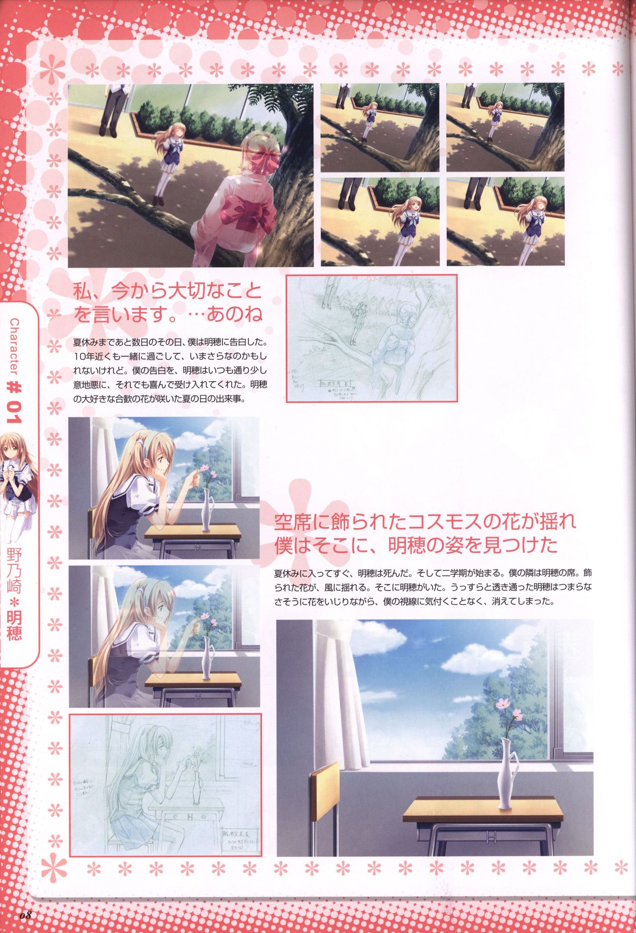 Moshimo Ashita ga Harenaraba official fanbook page 9 full
