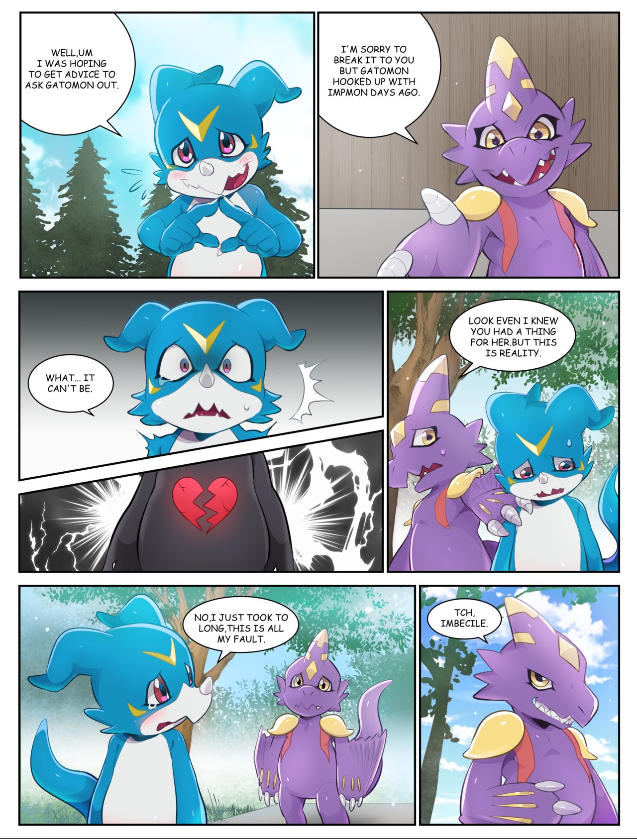 Chapter 1 : Veemon's Happy day page 4 full