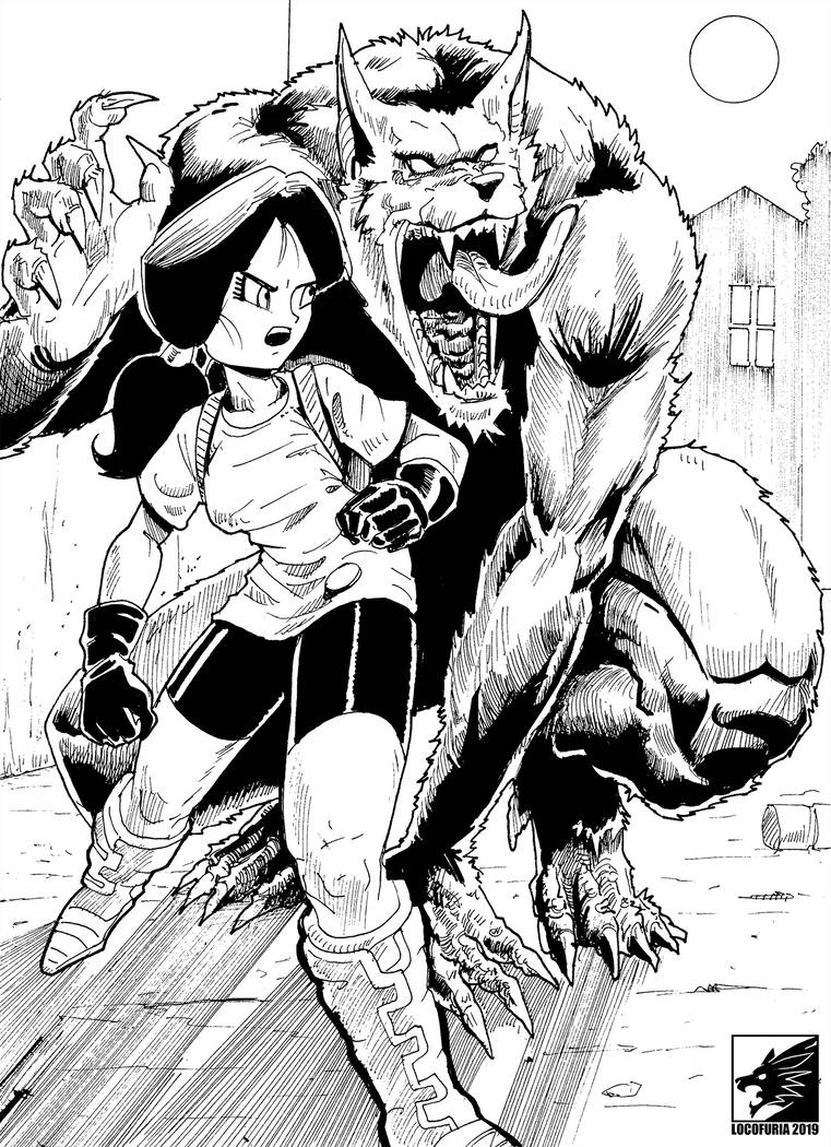 Videl vs. the Werewolf page 1 full
