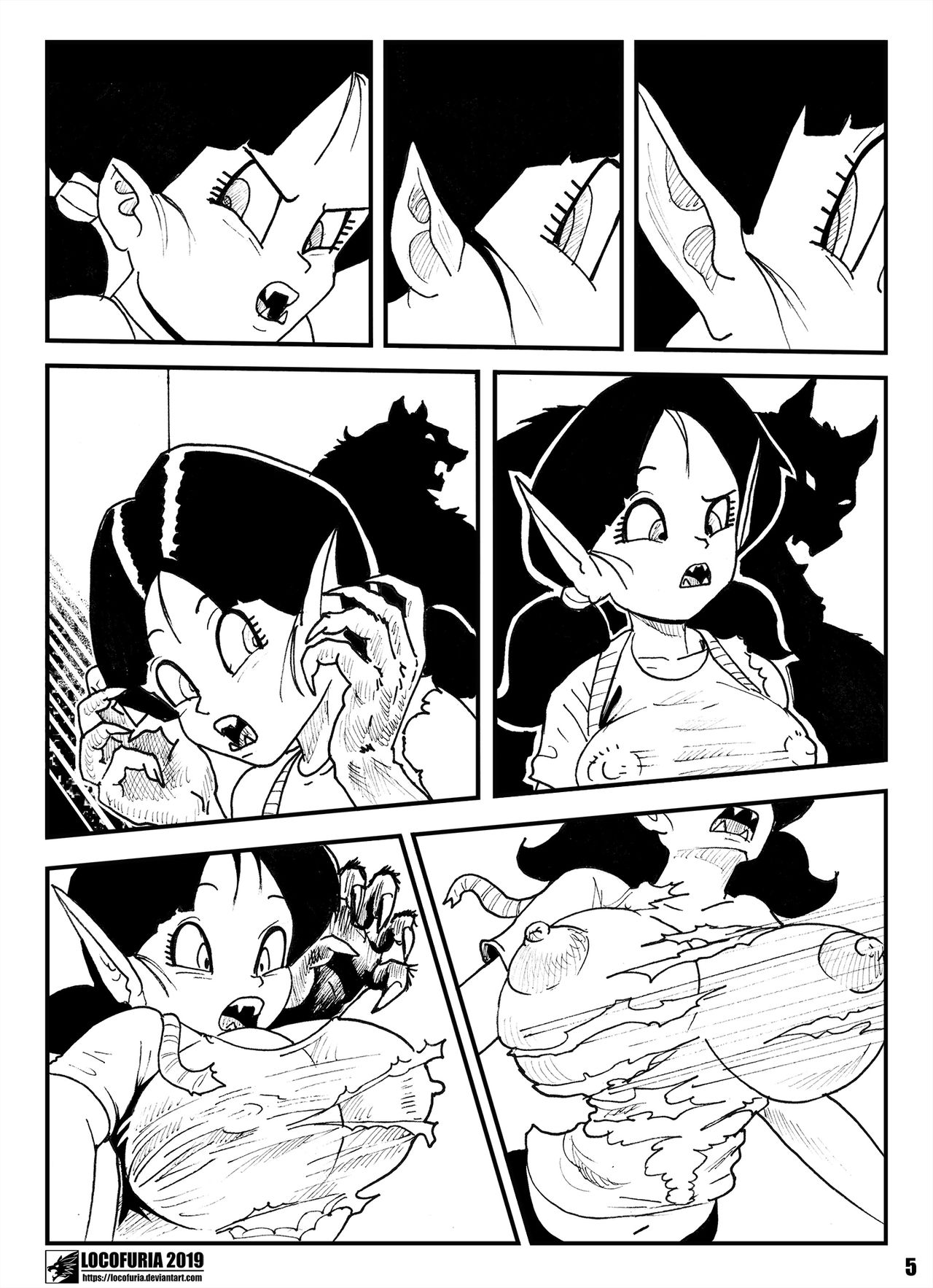 Videl vs. the Werewolf page 6 full