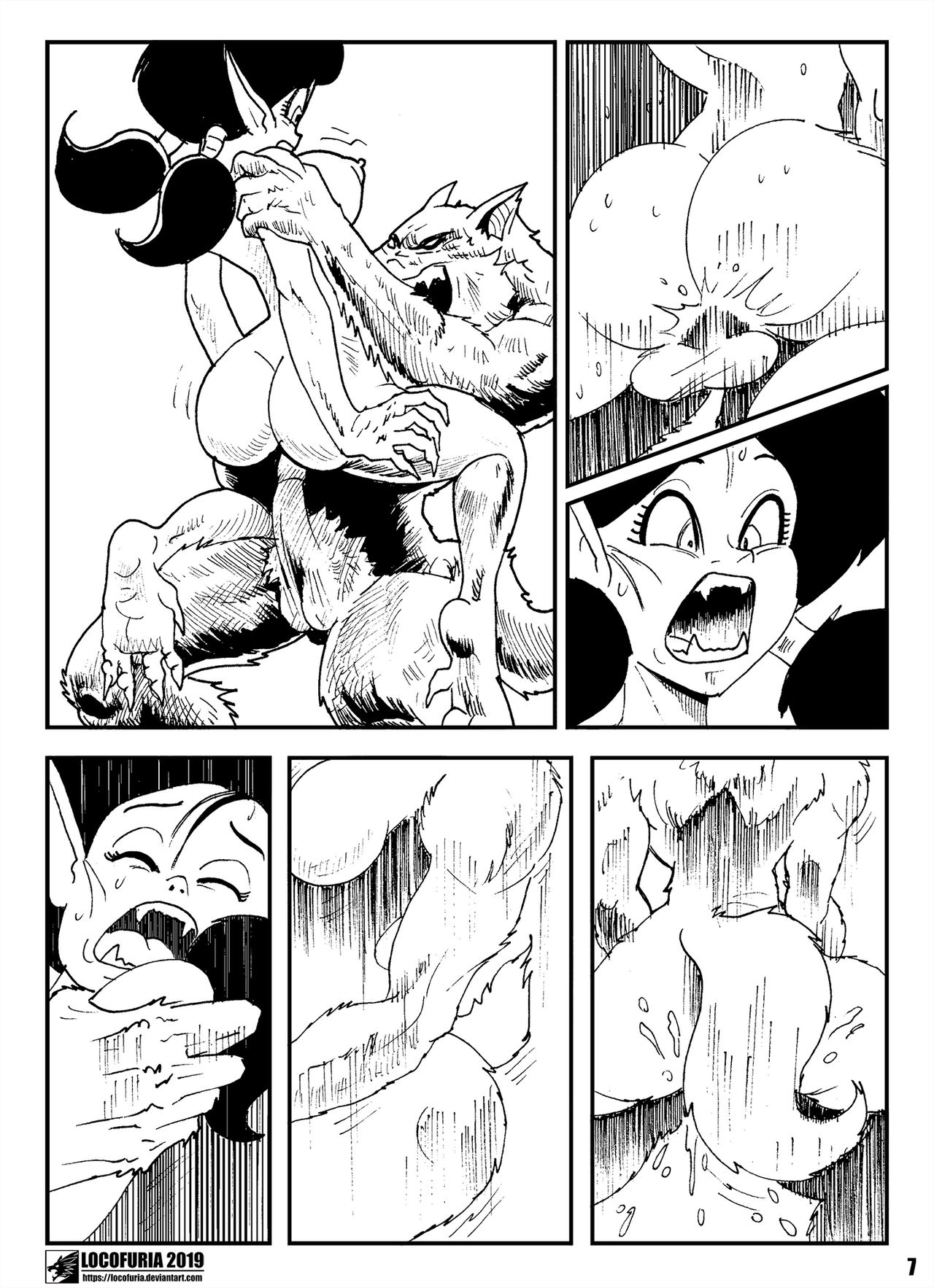 Videl vs. the Werewolf page 8 full