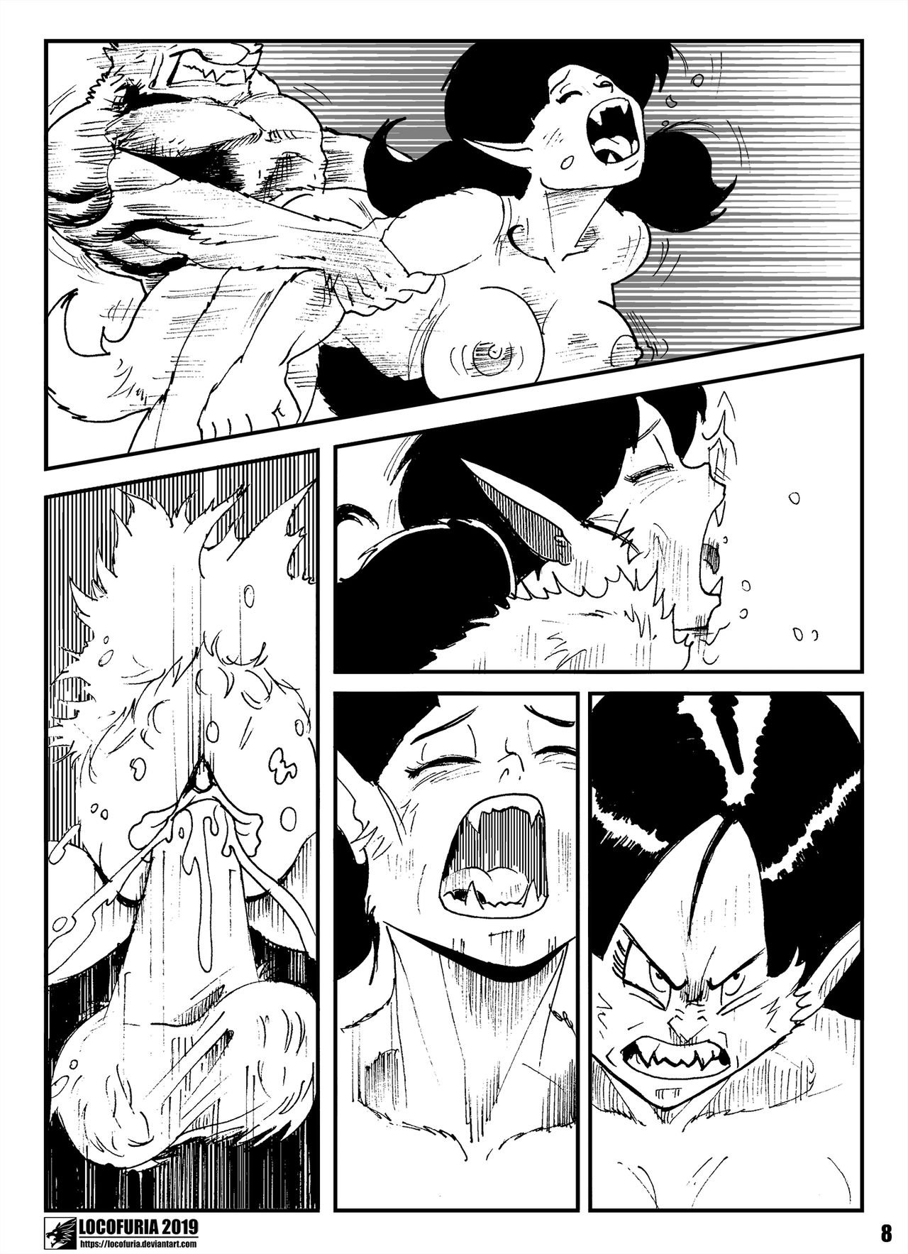 Videl vs. the Werewolf page 9 full