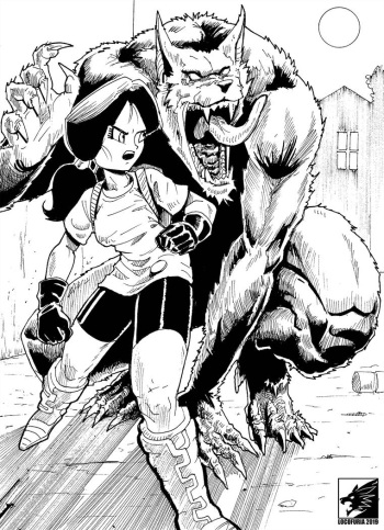 Videl vs. the Werewolf cover