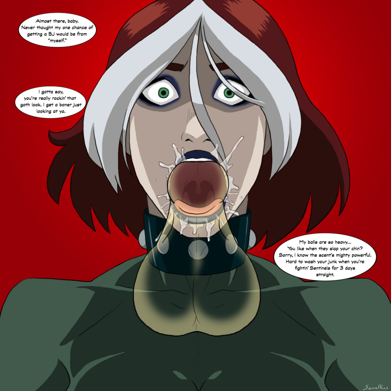 Rogue's Self-Facefuck page 2 full