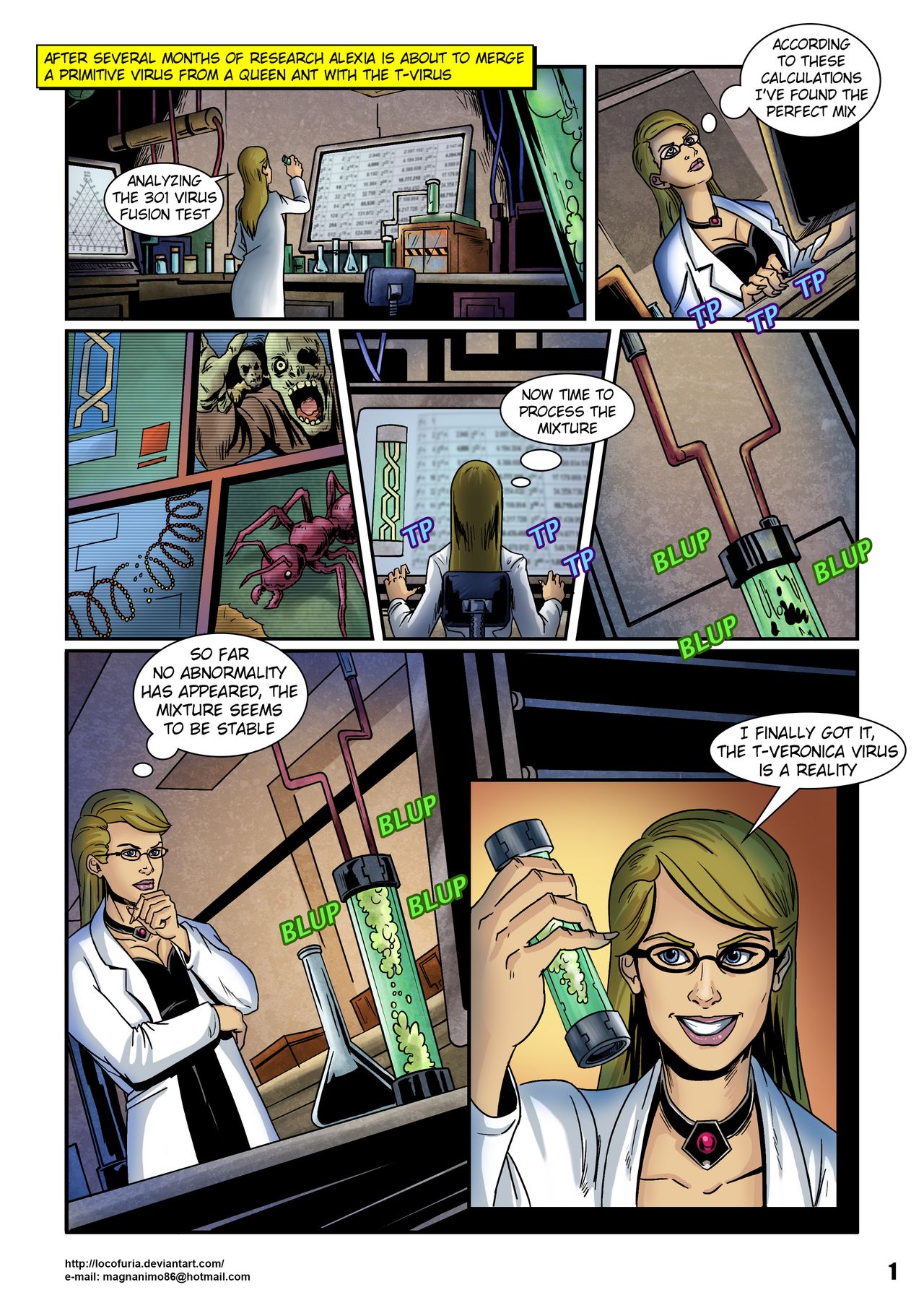 Veronica T-Virus #1 page 3 full