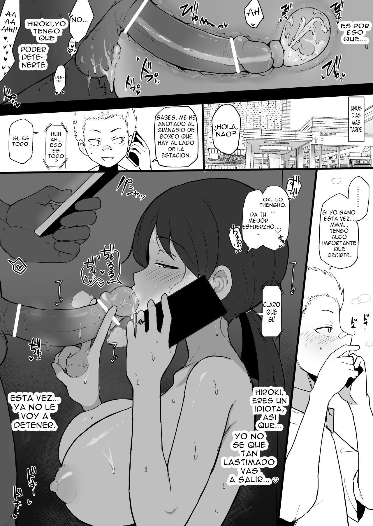 4P Manga Kokujin no Tenkousei ni Osananajimi o NTR ru page 4 full