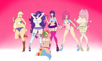Bimbo Canterlot High  - by Annon cover