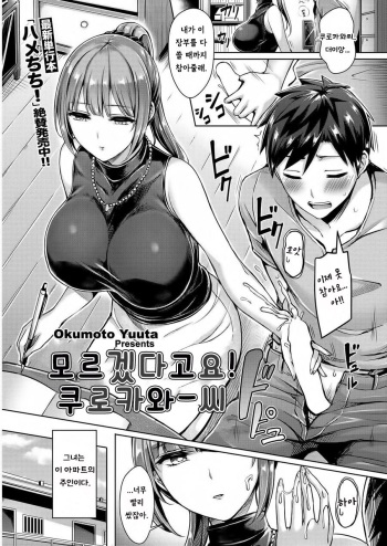Wakaranai yo! Kurokawa-san | 모르겠다고요! 쿠로카와-씨 cover