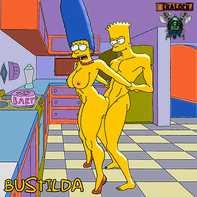 Bart &amp; Marge Simpson Celebrando su 18avo Cumpleaños page 1 full