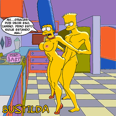 Bart &amp; Marge Simpson Celebrando su 18avo Cumpleaños page 2 full
