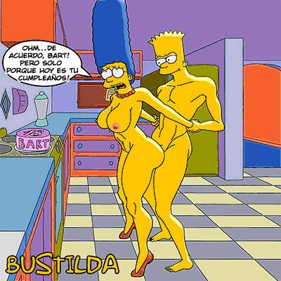 Bart &amp; Marge Simpson Celebrando su 18avo Cumpleaños page 3 full
