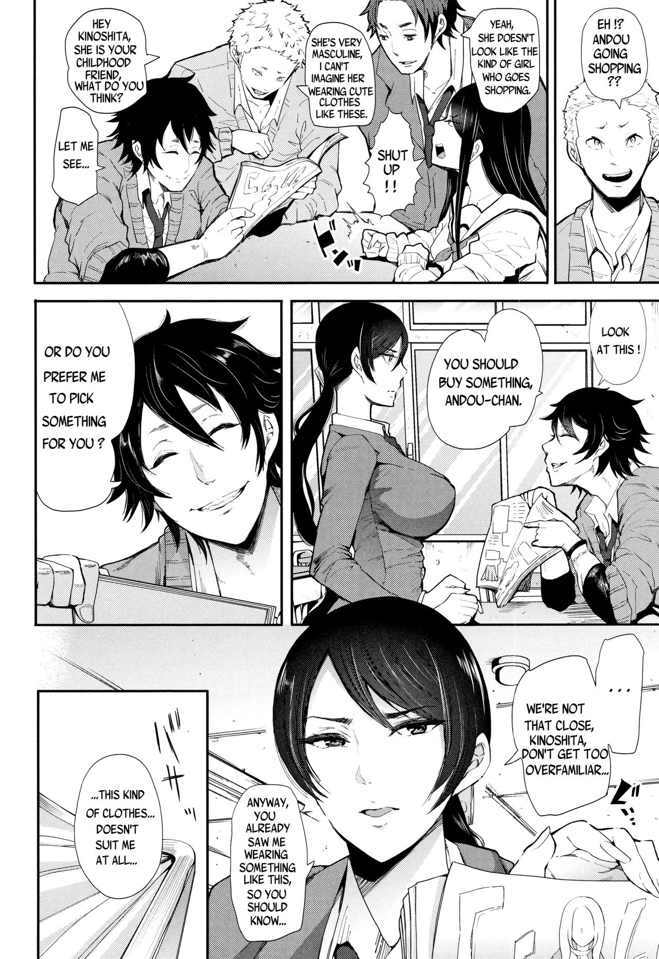 Kinoshita-kun x Andou-chan Ch. 1-2 + Extra page 2 full