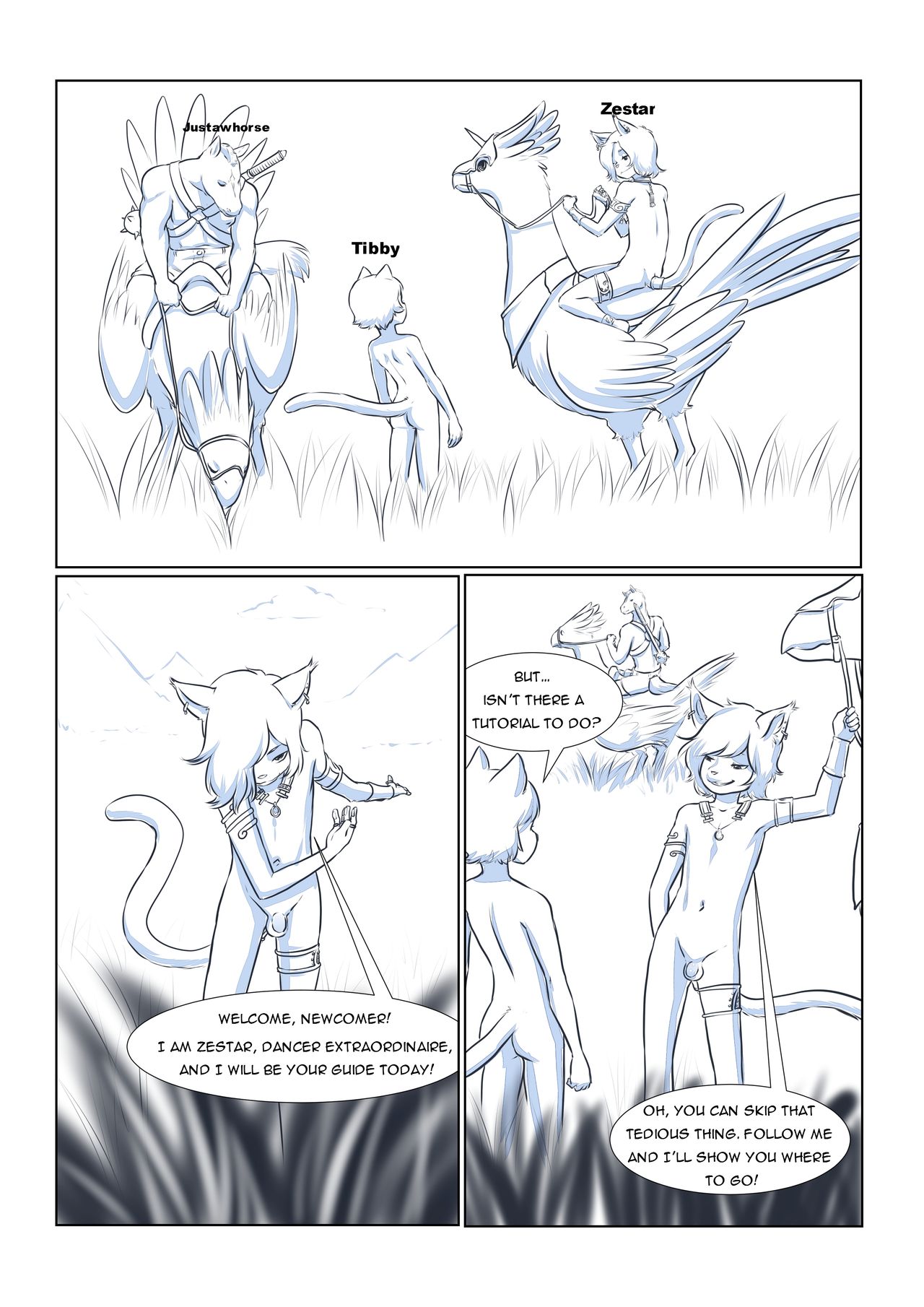 Furry Fantasy XIV Chapter 1-4 page 9 full