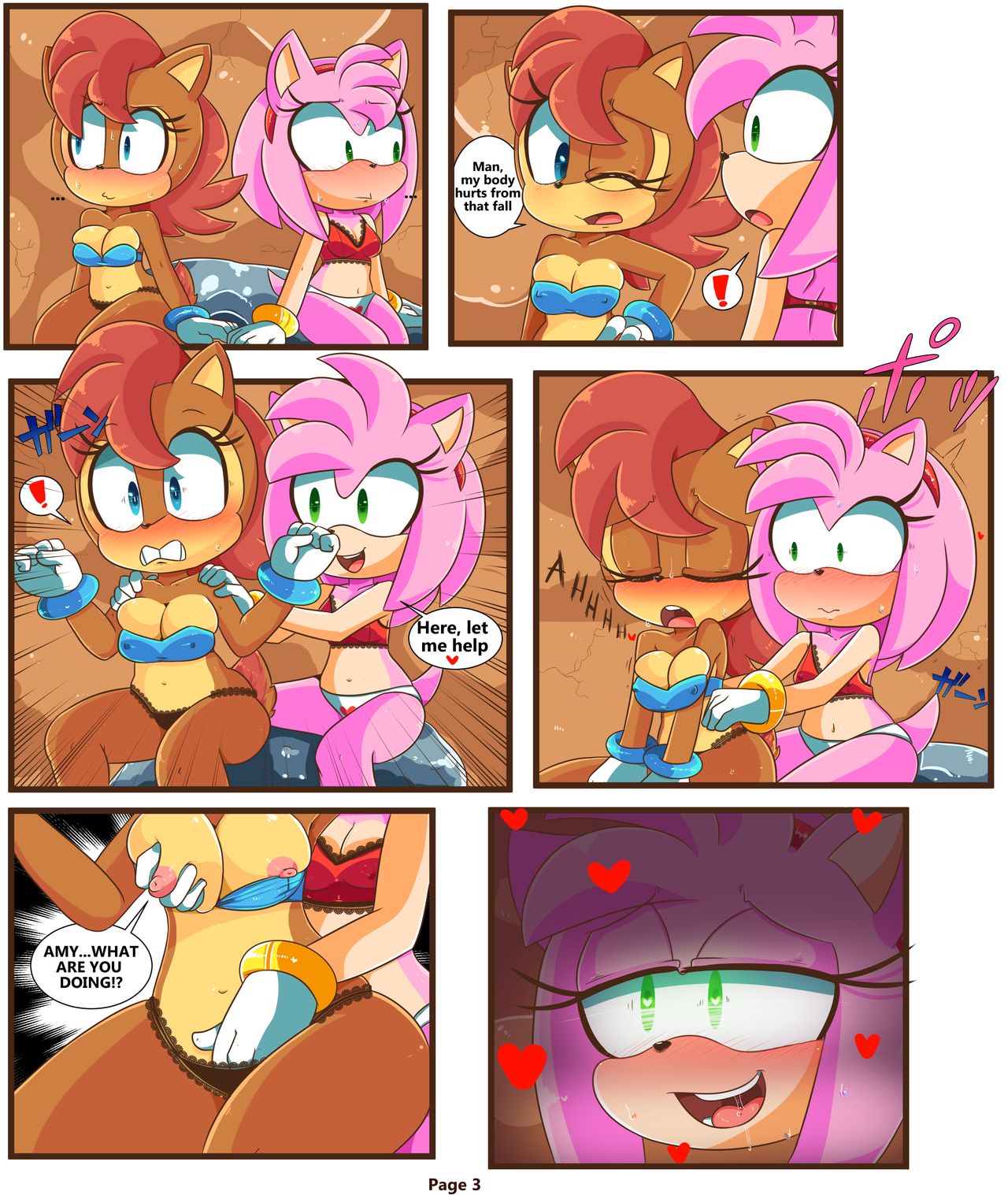 Sally &amp; Amy in The Forbidden Fruit page 4 full
