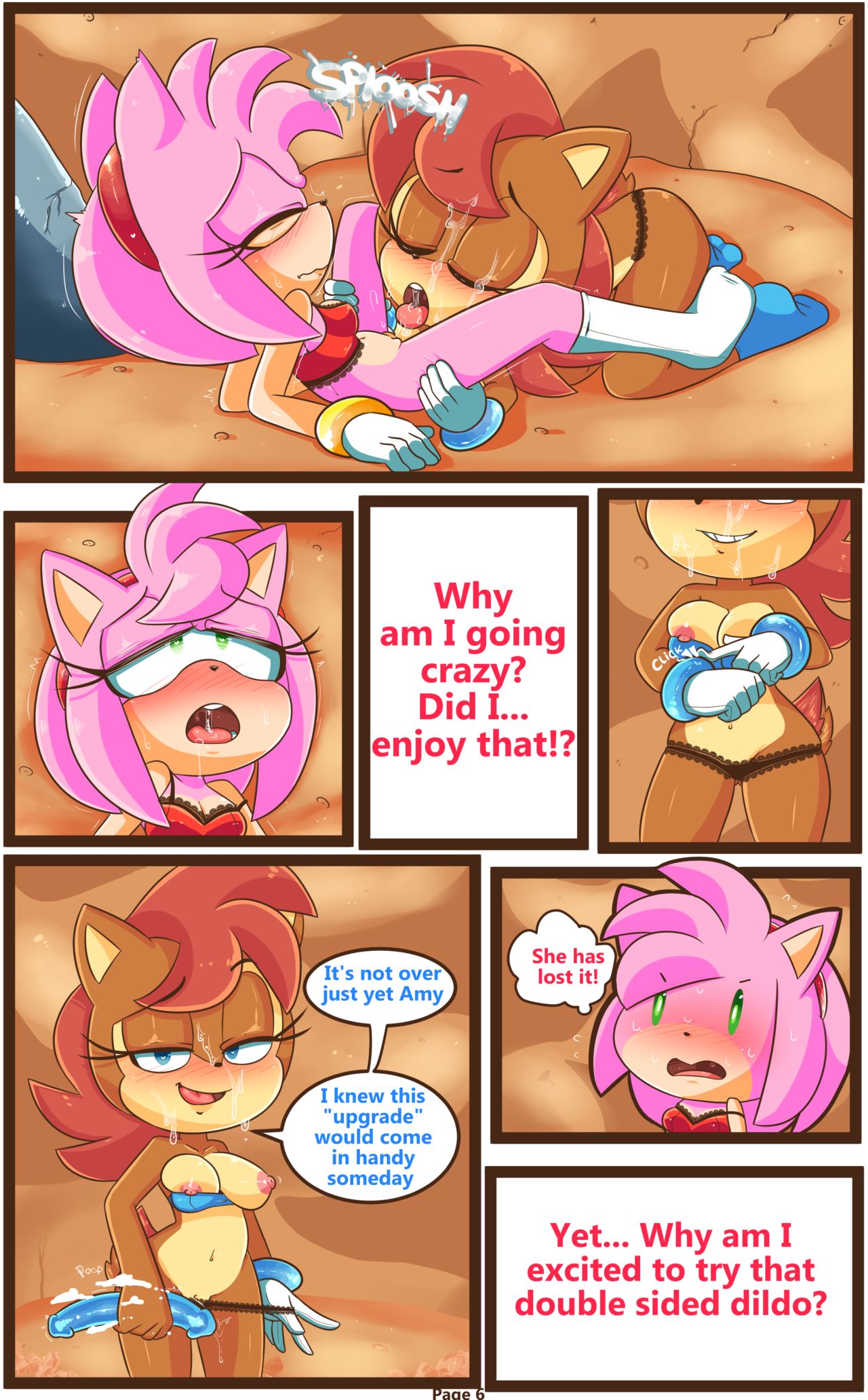 Sally &amp; Amy in The Forbidden Fruit page 7 full
