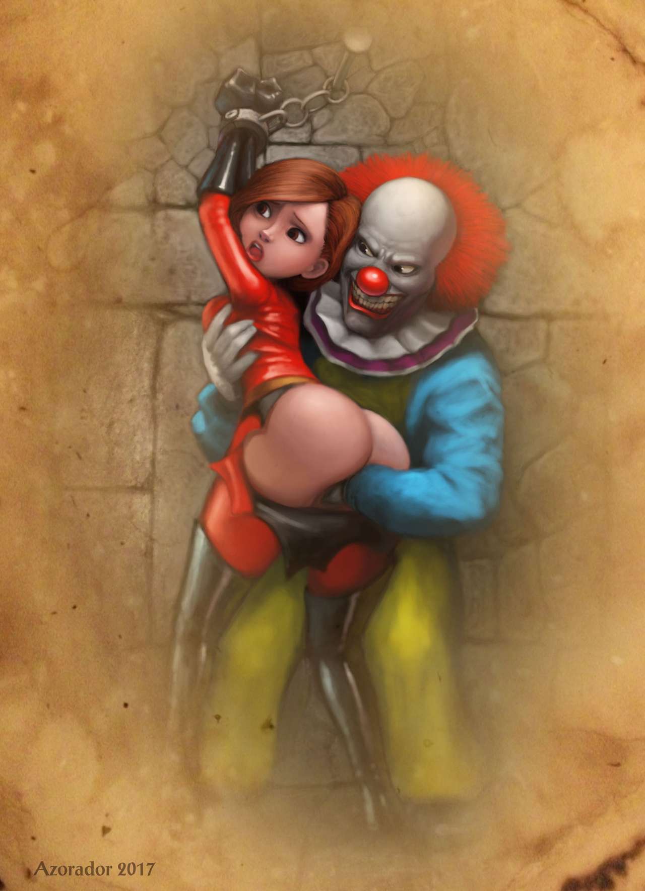 Mrs. Incredible in Attack of the Clowns! page 4 full