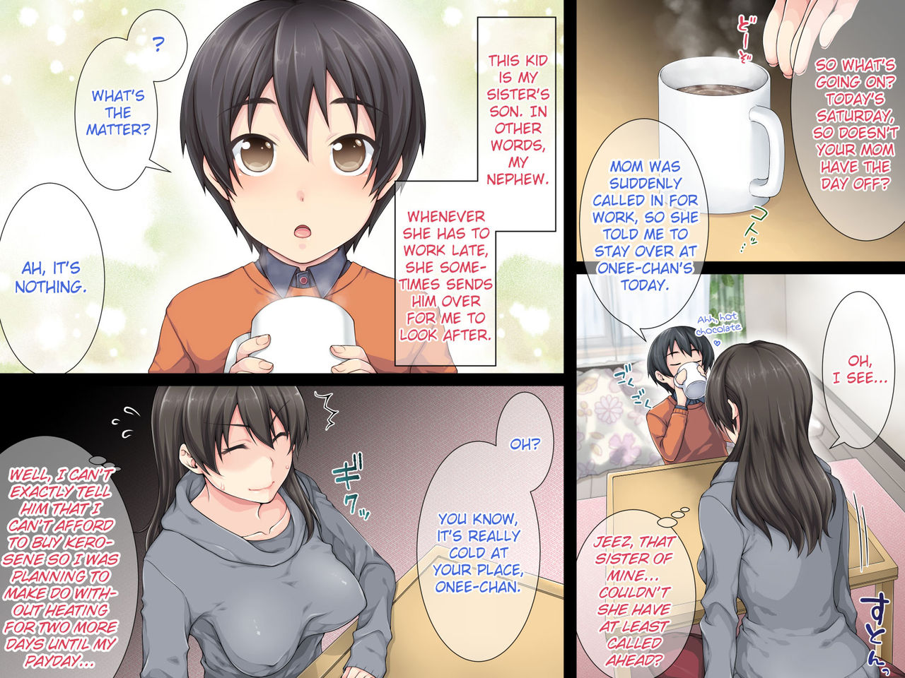 Samuihi wa Ofuton de... | In the Futon on a Cold Day... page 4 full