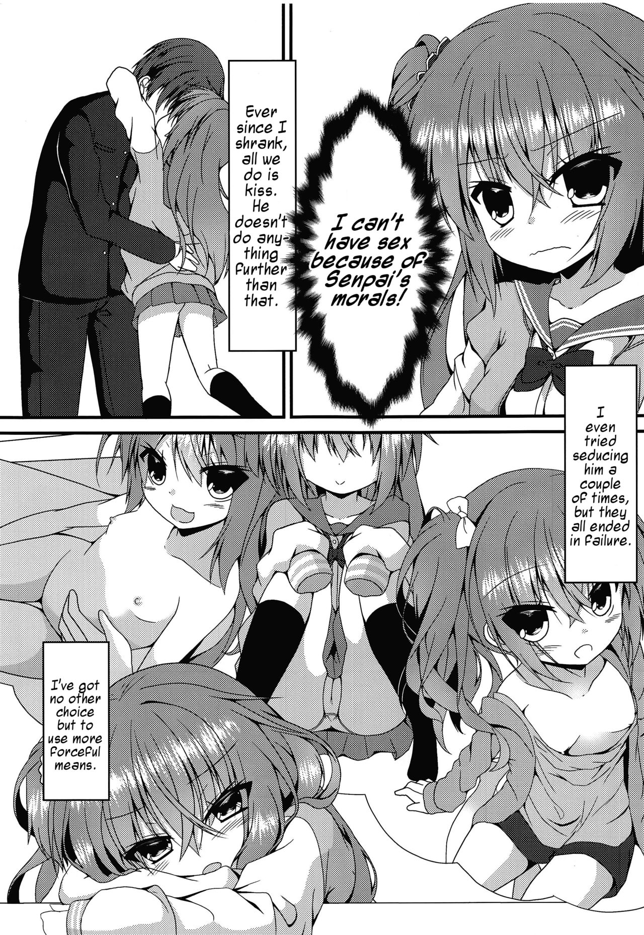 Meguru-chan wa Chiisaku Natte mo Osowaretai page 4 full