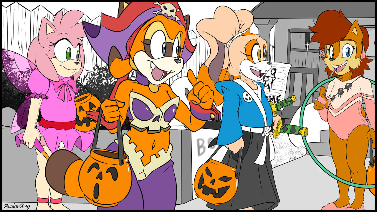 Lil' Amy's Spooky Halloween at Mr. Bunny's page 1 full