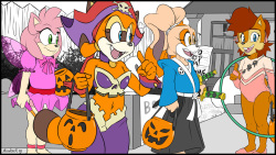 [Aval0nX] Lil' Amy's Spooky Halloween at Mr. Bunny's (Sonic the Hedgehog, Looney Tunes)