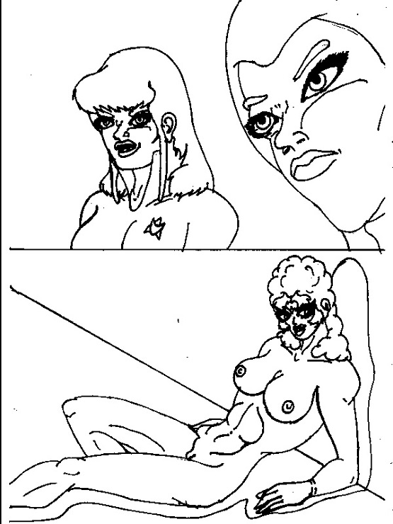 Raw drawings of X AgencyBook Two page 2 full