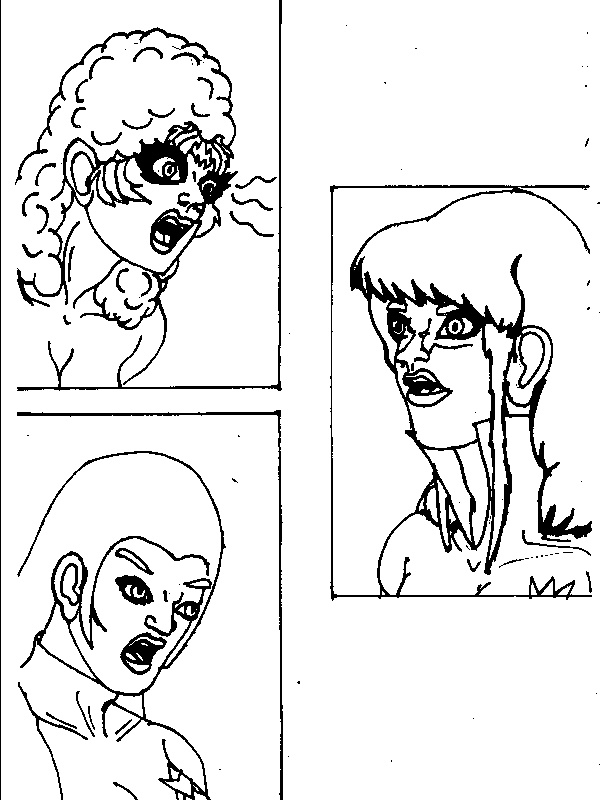 Raw drawings of X AgencyBook Two page 3 full