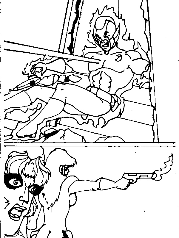 Raw drawings of X AgencyBook Two page 6 full