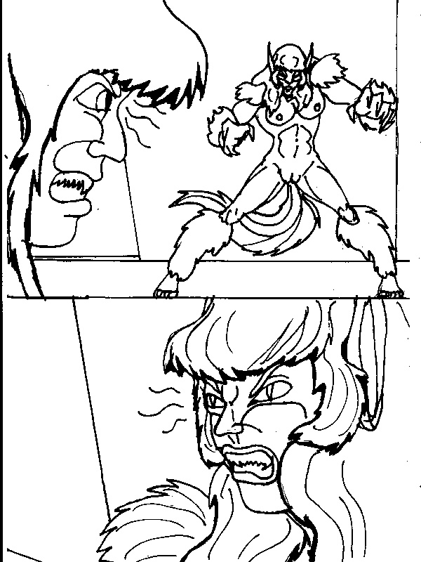 Raw drawings of X AgencyBook Two page 8 full
