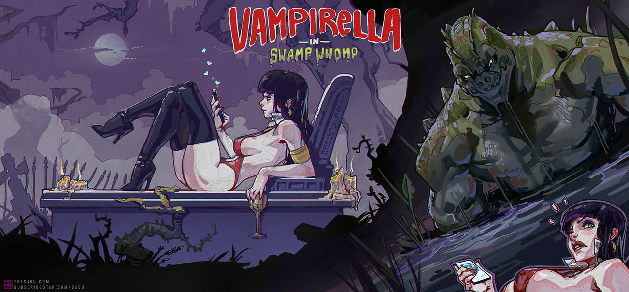 Vampirella in Swamp Whomp page 1 full