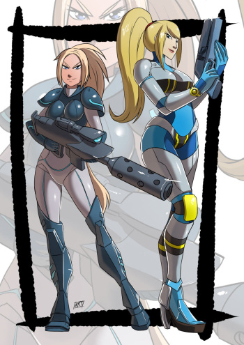 Samus and Tails cover