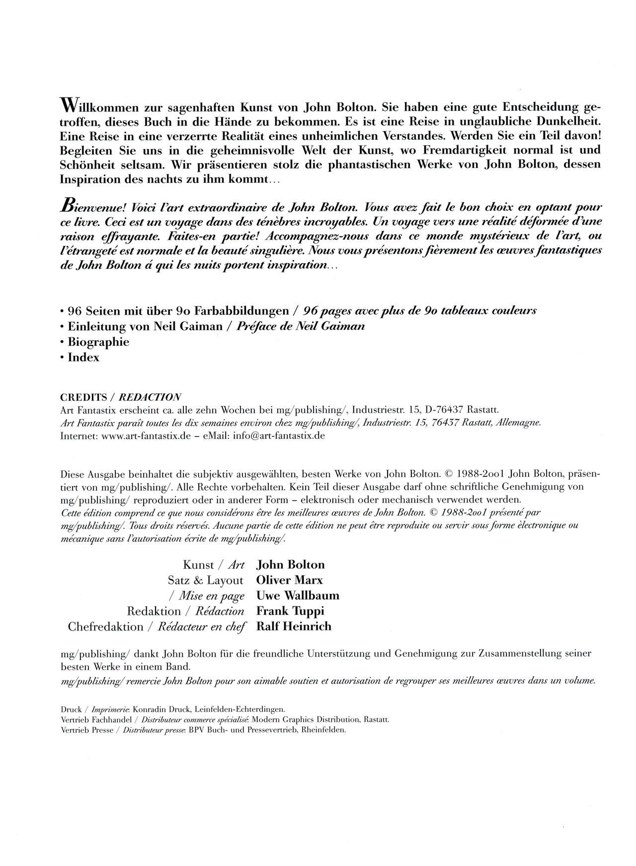 Art Fantastix #06 - The Art of John Bolton page 2 full