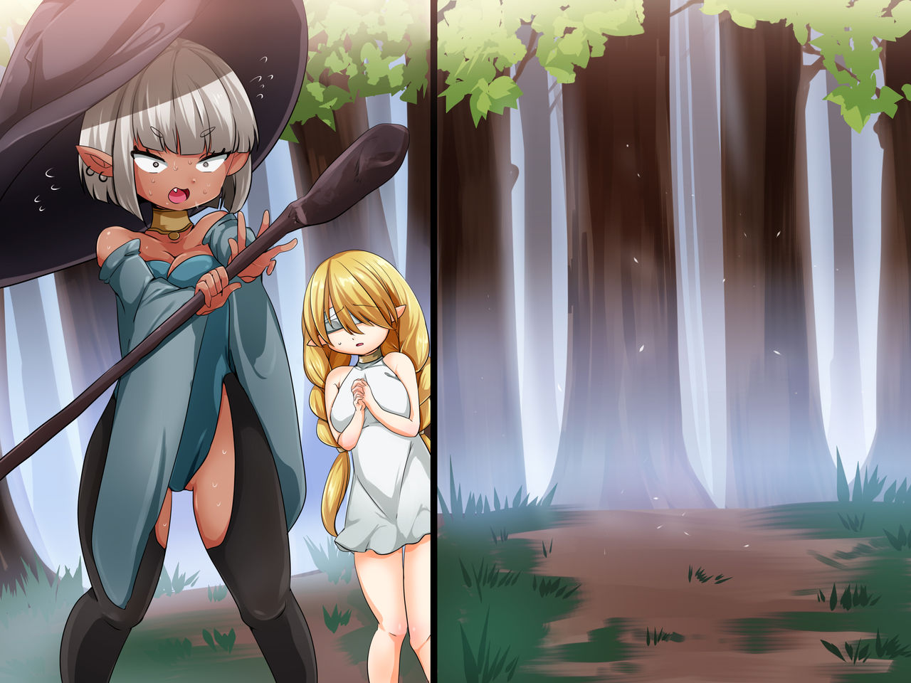 Tsuyoki na Elf ga Ningen no Sekai ni Tobasarete Futanari Les Sex no Toriko ni Nacchau Ohanashi page 5 full