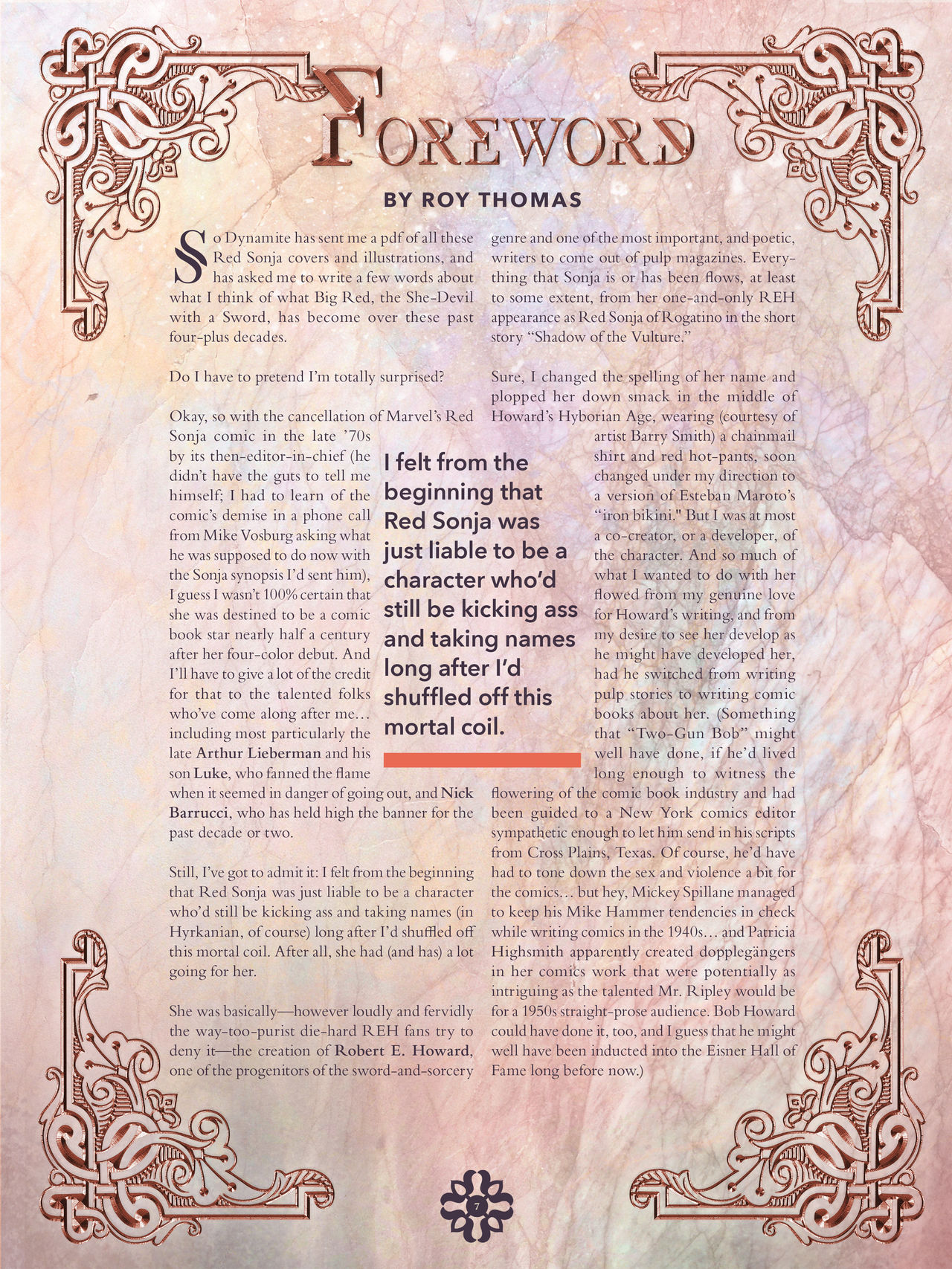 The Art of Red Sonja - Volume 2 page 7 full