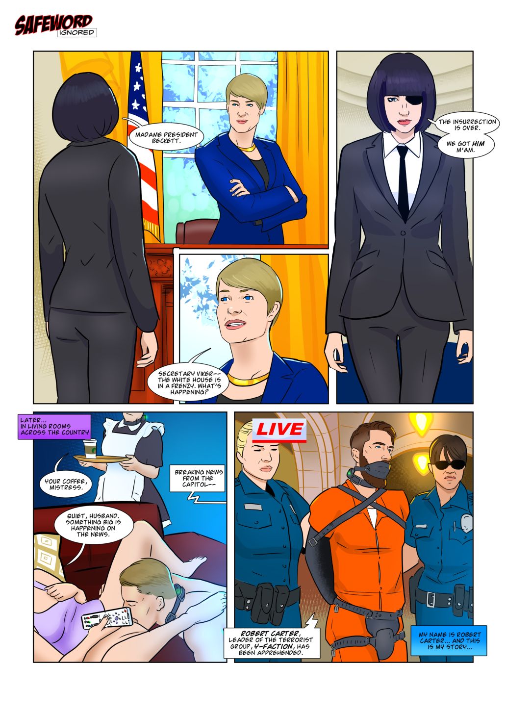 Safeword - Planet of the Women 1-4 page 1 full