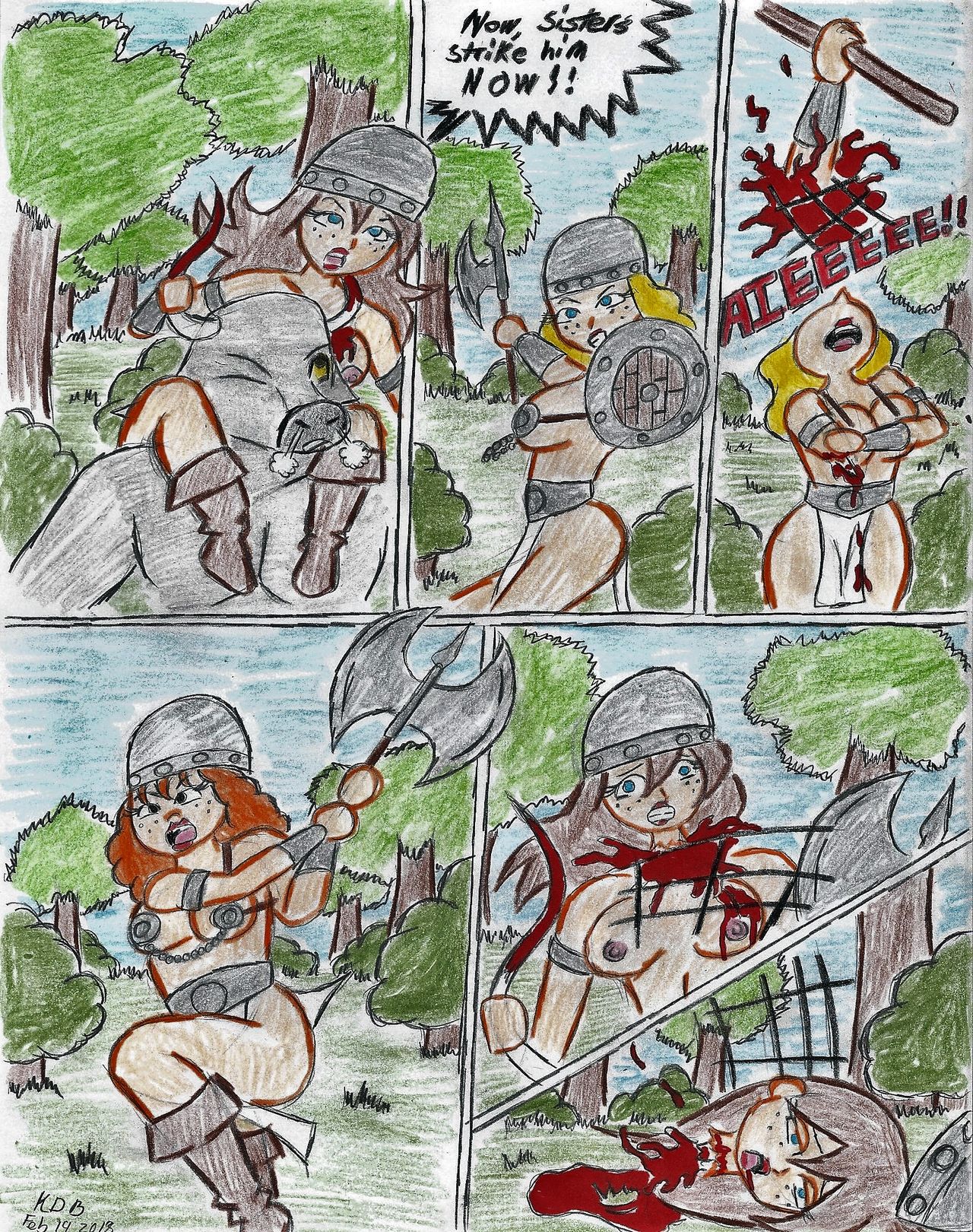 minotaur vs Amazons page 6 full