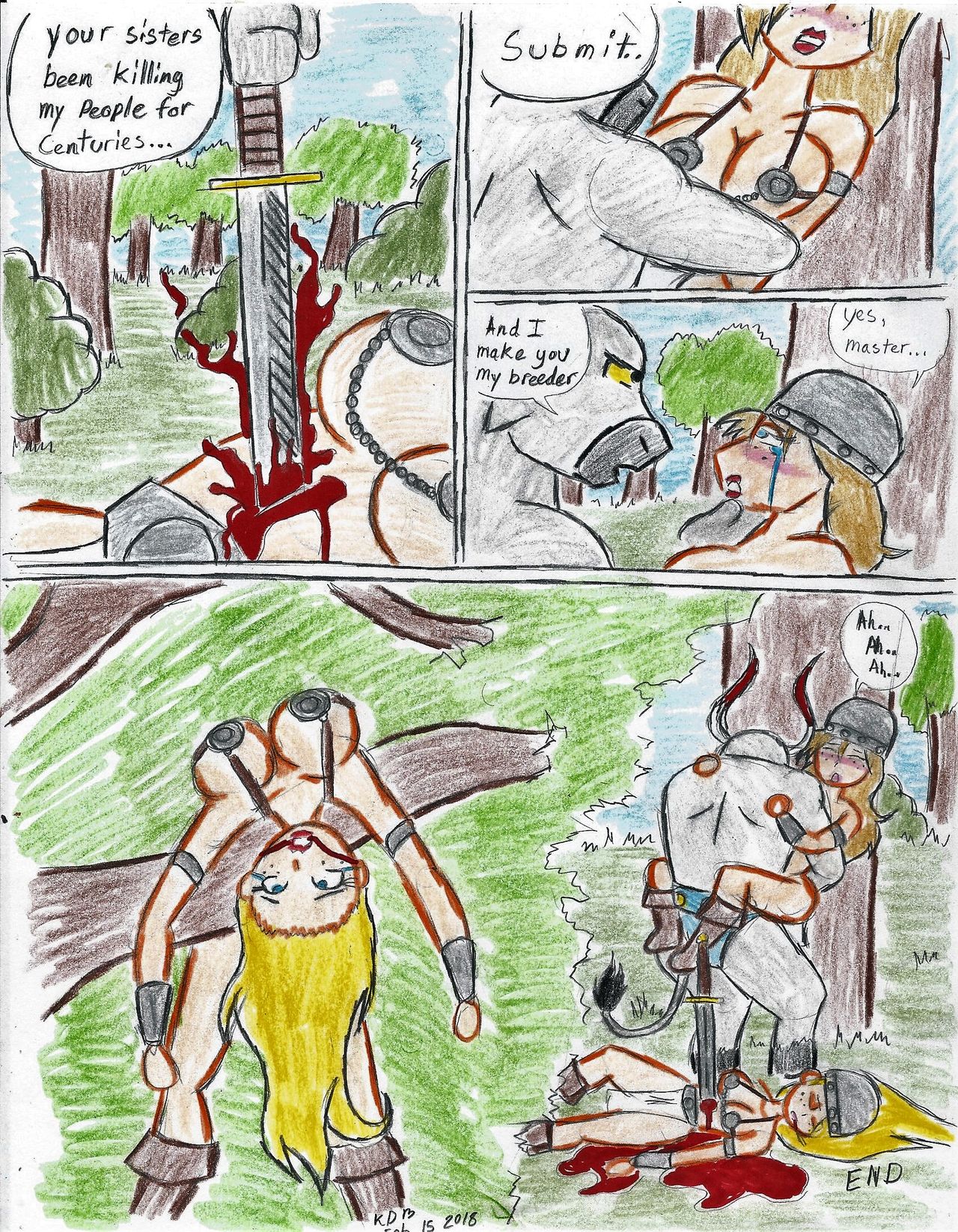 minotaur vs Amazons page 8 full