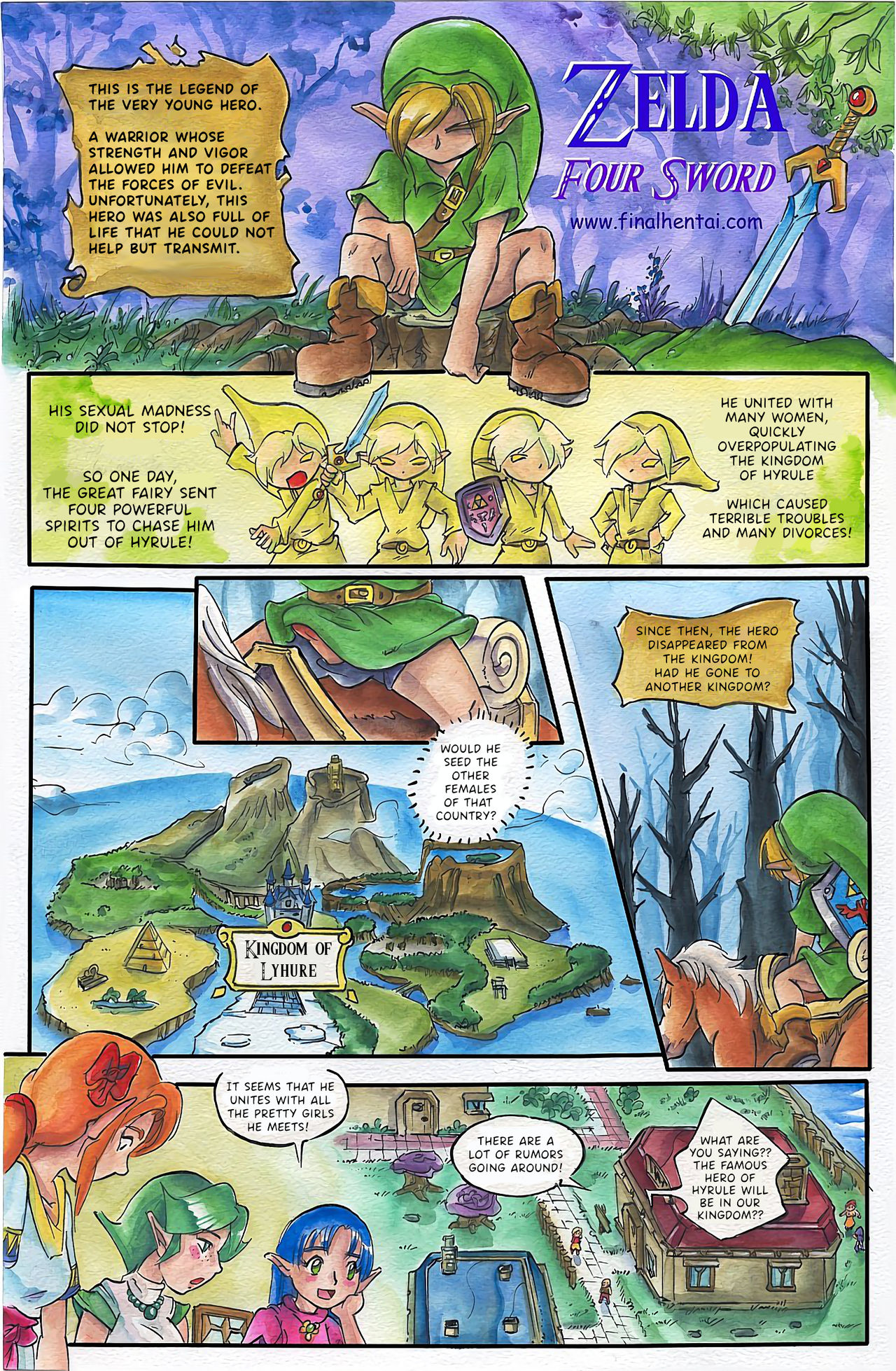 Zelda Four Sword page 1 full