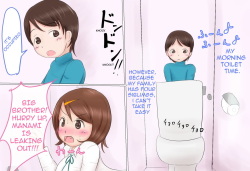 Kyokon Futanari Imouto to Sochin Ani ga Tsureshon suru Manga | Manga about a big cock futanari sister and her small dick brother