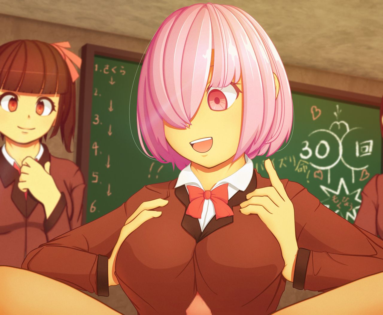 Paizuri Kyoushitsu -Seiseki Kai wa P-gumi ni Kakuri sare Kyousei Renzoku Shasei Kyouiku o Hodokosareru Gakkou- page 3 full