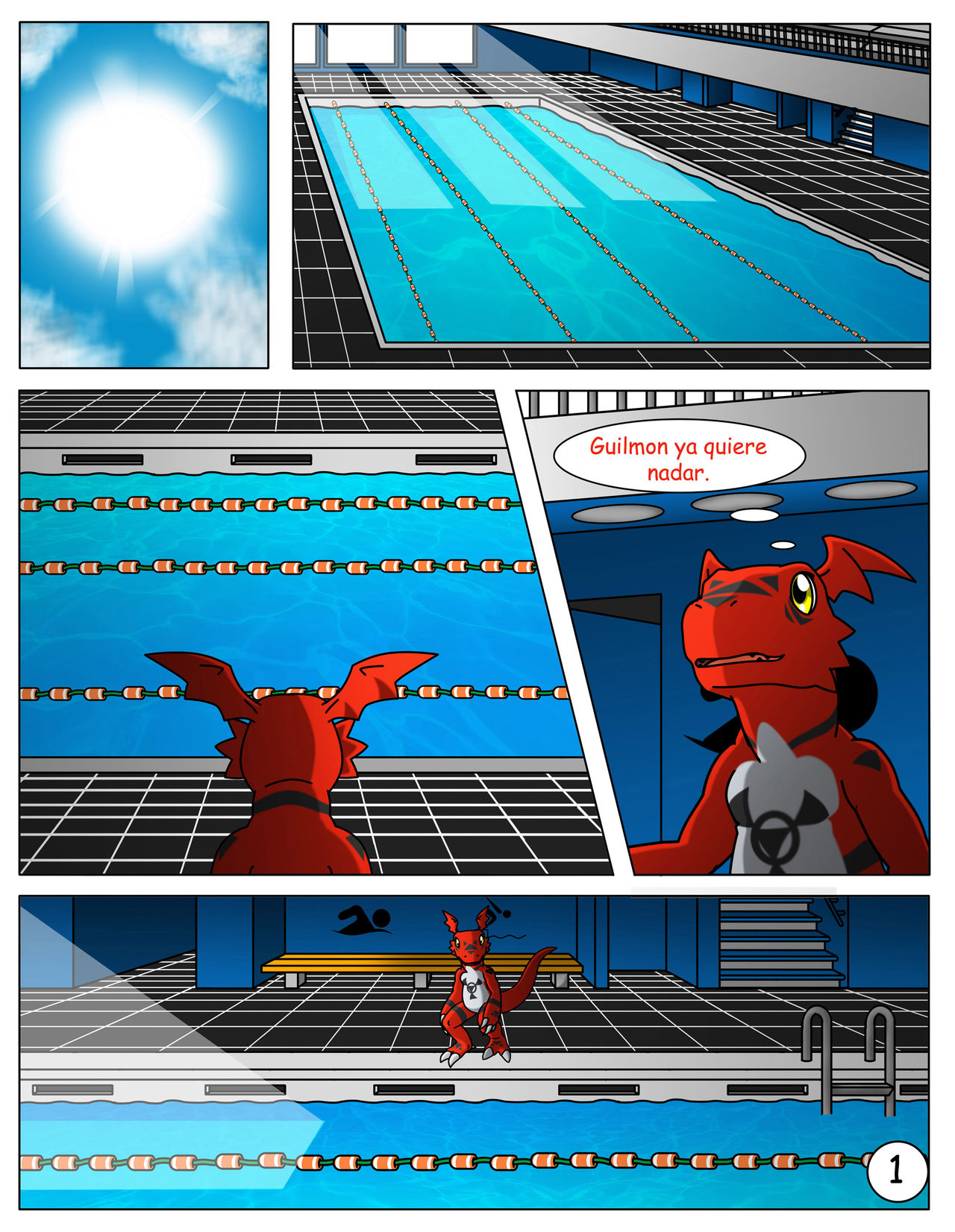 Divirtiéndose en la piscina page 2 full