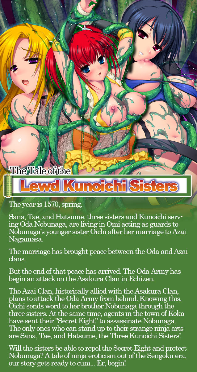 Kunoichi Sanshimai ~Ichi no Maki Inpou Sanshimai Kenzan!~ | The Tale of the Lewd Kunoichi Sisters page 3 full