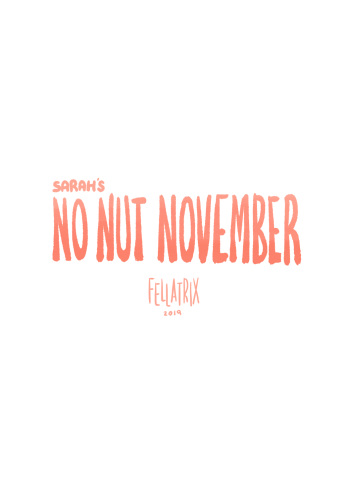 Sarah's No Nut November cover