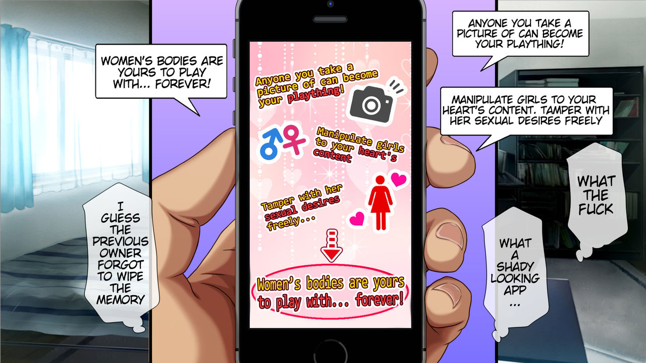 Nyotai o Ayatsuru Mahou no Smapho ~Ero Ero Appli de Yarihoudai!!~ | A Magical Smartphone To Control Girl's Bodies ~Using An Erotic App However I Please!~ page 6 full