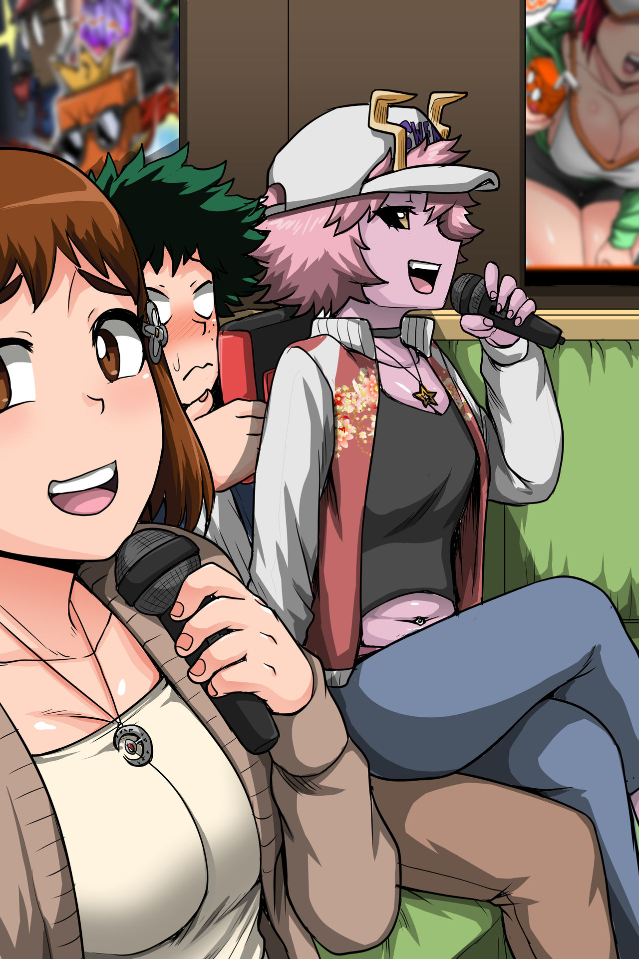 Boku no Harem Academia Rakugaki: Ochako to Mina no Jidori page 2 full