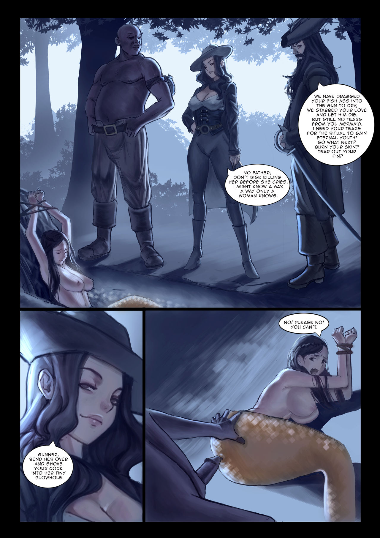 Pirates of the Caribbean: On Stranger Tides - Pirates vs Mermaid page 1 full
