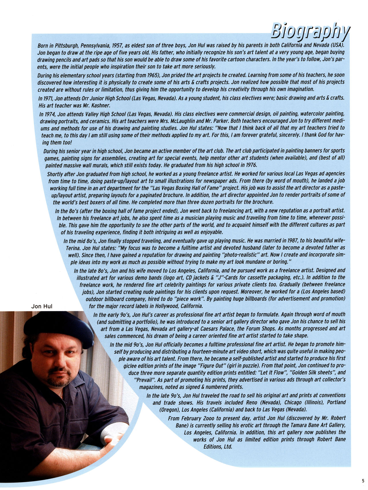 Art Fantastix #12 - The Art of Jon Hul page 7 full