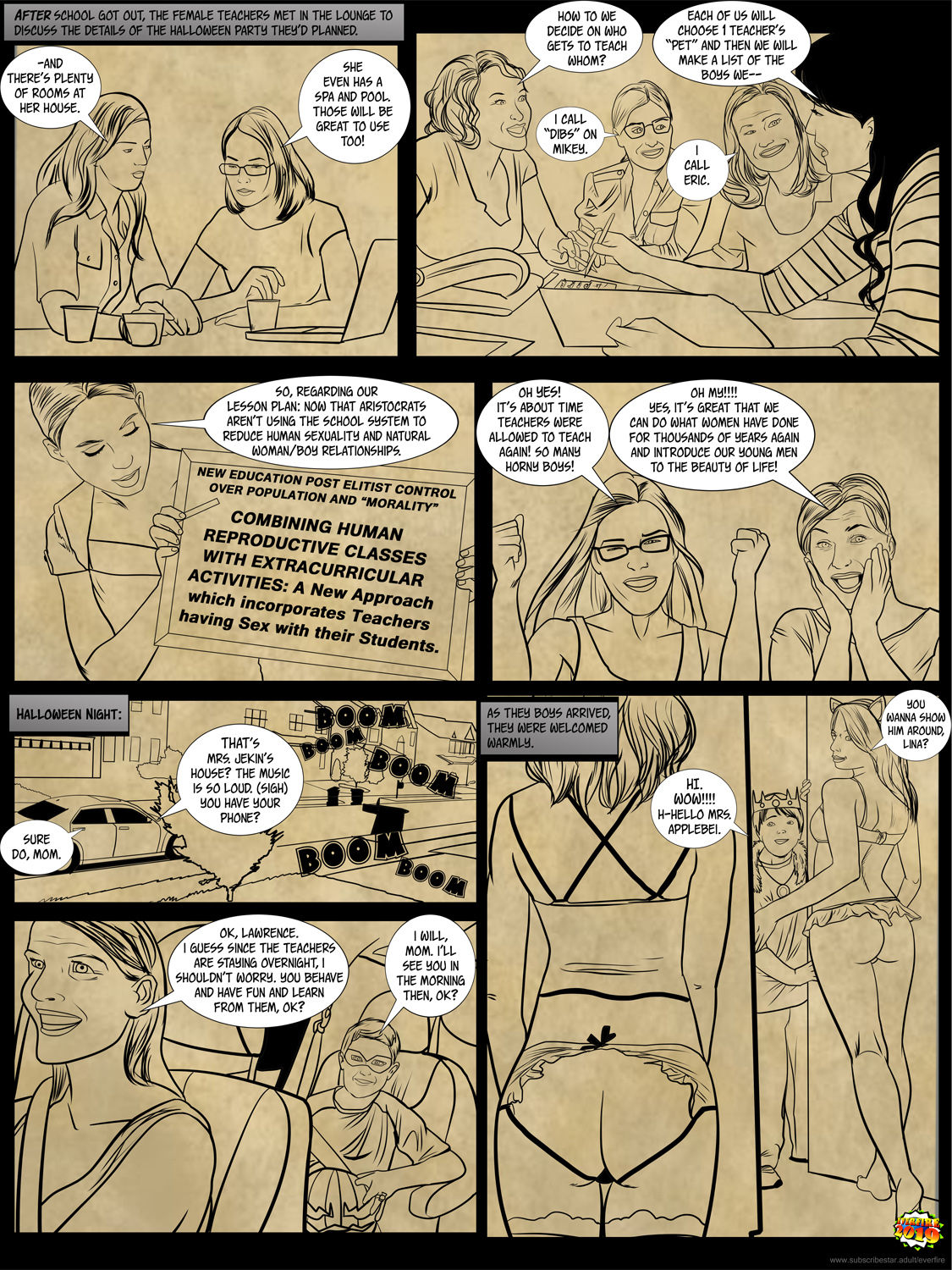Halloween Sex Party page 2 full